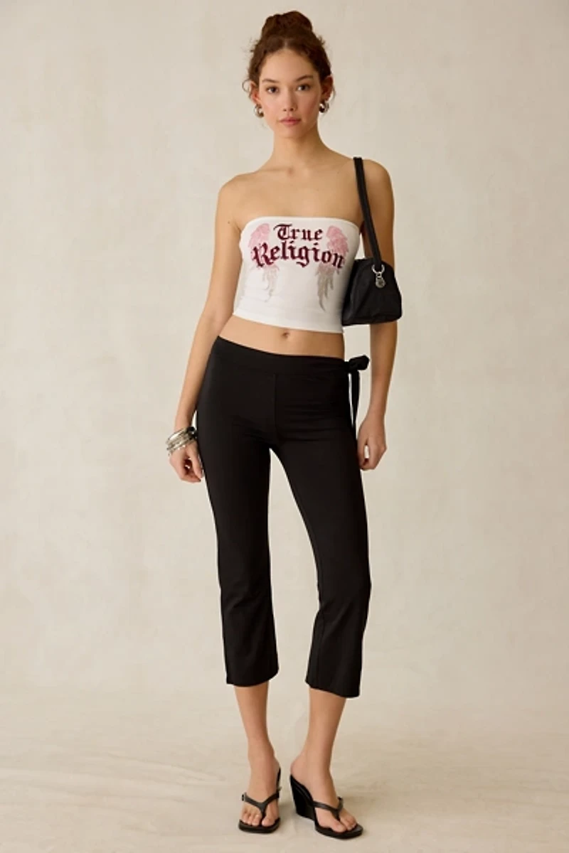 True Religion Crystal Wings Graphic Tube Top