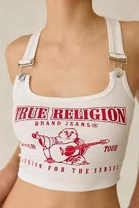 True Religion Buddha Graphic Overall Rib Tank Top