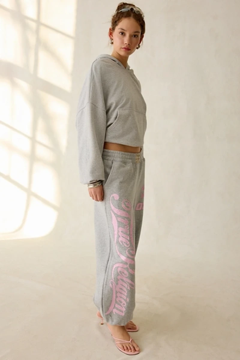 True Religion Big T Crystal Graphic Baggy Jogger Sweatpant