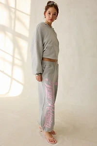 True Religion Big T Crystal Graphic Baggy Jogger Sweatpant