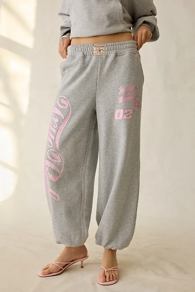 True Religion Big T Crystal Graphic Baggy Jogger Sweatpant