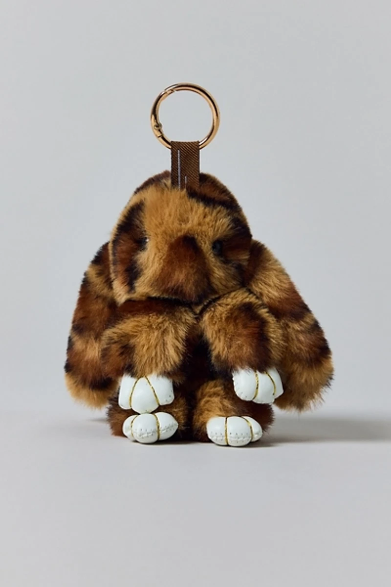 Leopard Bunny Plushie Keychain