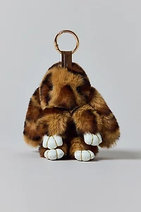 Leopard Bunny Plushie Keychain