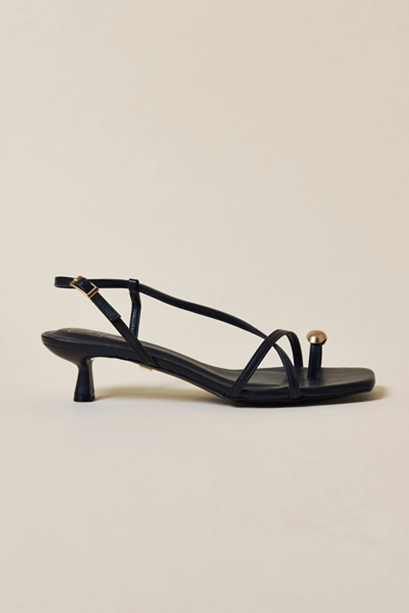 ShuShop Harper Slingback Kitten Heel Sandal