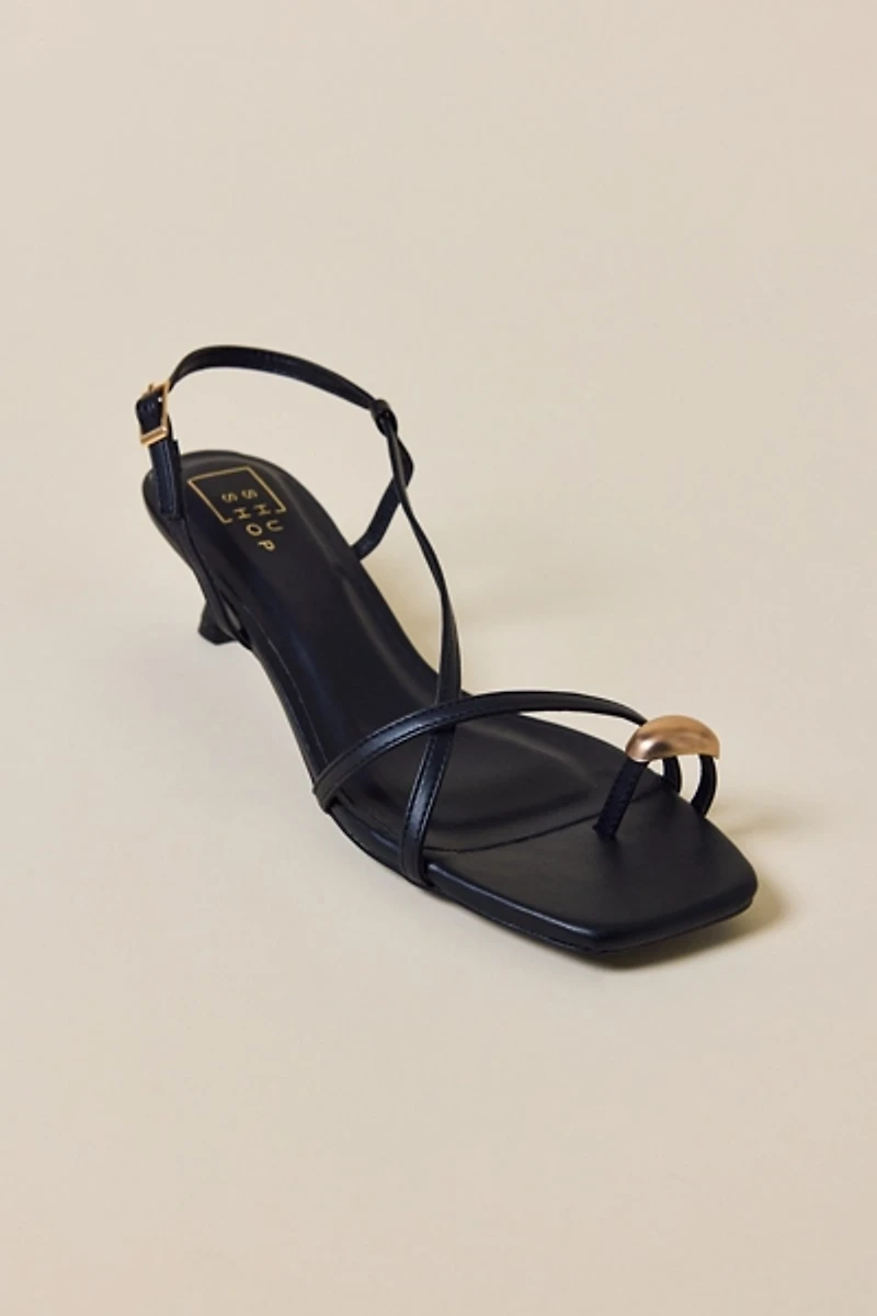 ShuShop Harper Slingback Kitten Heel Sandal