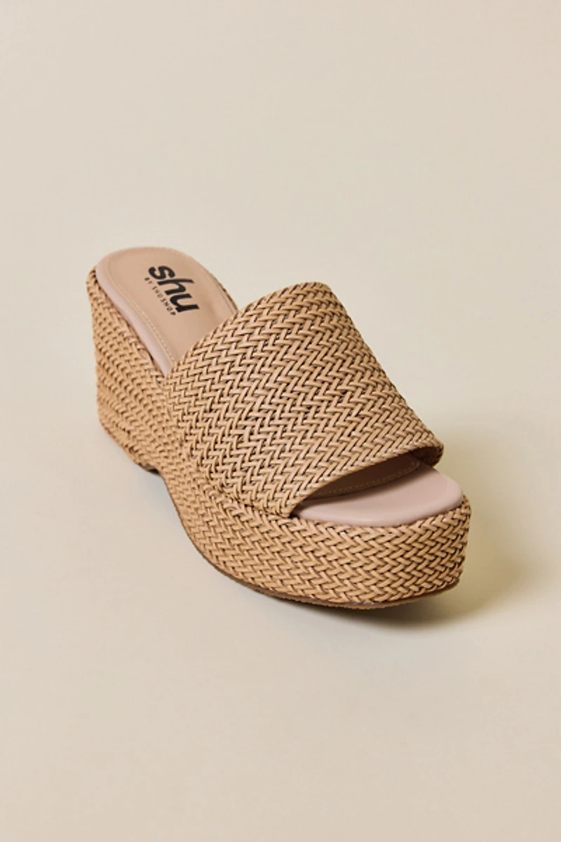 ShuShop Josie Woven Wedge Sandals