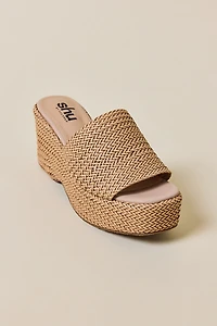 ShuShop Josie Woven Wedge Sandals