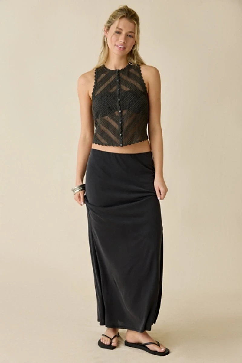 Kimchi Blue Gigi Sheer Crochet Vest Top