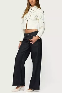 Edikted Elira Iridescent Fitted Jacket