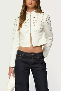 Edikted Elira Iridescent Fitted Jacket