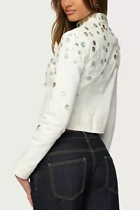 Edikted Elira Iridescent Fitted Jacket