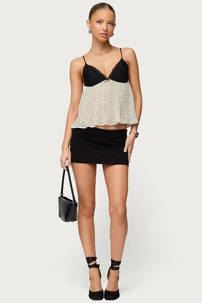 Edikted Aisha Low-Rise Mini Skirt