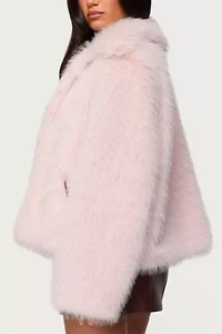 Edikted Noelle Oversized Faux Fur Jacket