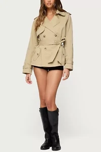 Edikted Tobie Raglan Trench Jacket
