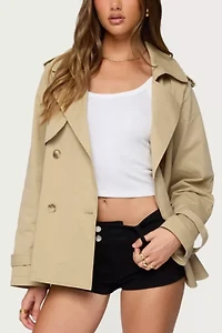 Edikted Tobie Raglan Trench Jacket