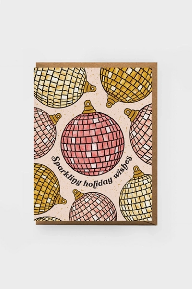 Boss Dotty Disco Ornament Holiday Card