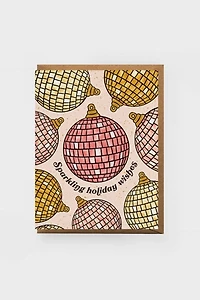 Boss Dotty Disco Ornament Holiday Card