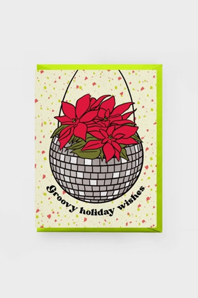 Boss Dotty Disco Planter Holiday Card