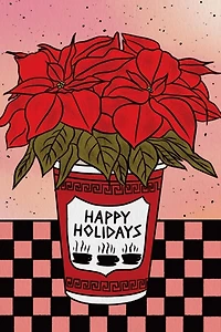 Boss Dotty Bodega Flowers Holiday Card