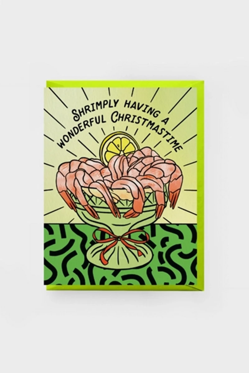 Boss Dotty Shrimp Cocktail Holiday Card