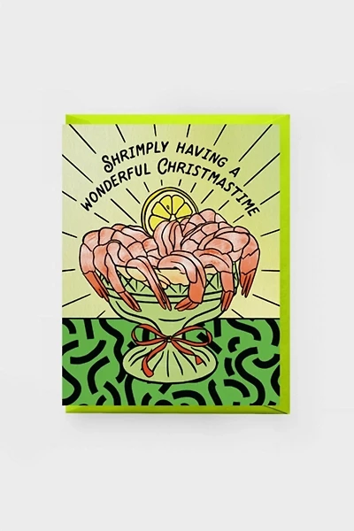 Boss Dotty Shrimp Cocktail Holiday Card