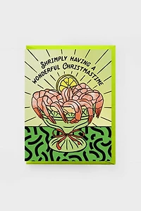 Boss Dotty Shrimp Cocktail Holiday Card