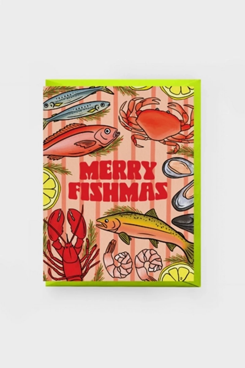 Boss Dotty Feast of Seven Fishes Holiday Card