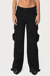 Edikted Oversized Boyfriend Cargo Jeans
