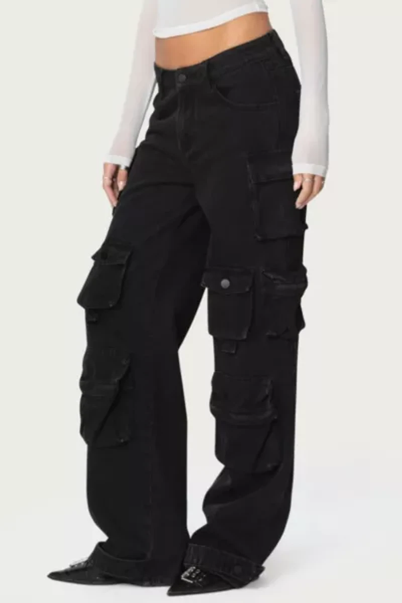 Edikted Oversized Boyfriend Cargo Jeans