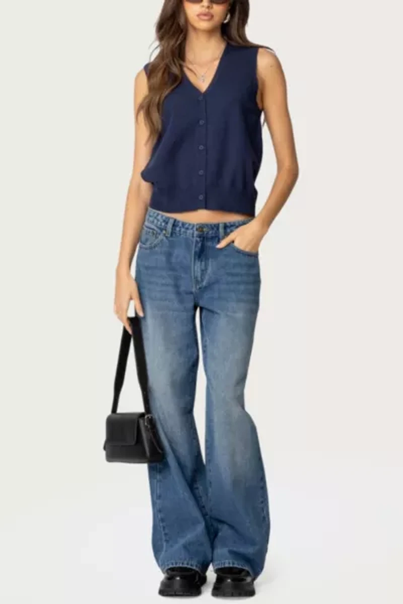 Edikted Nyc Washed Low Rise Jeans