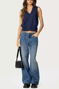 Edikted Nyc Washed Low Rise Jeans