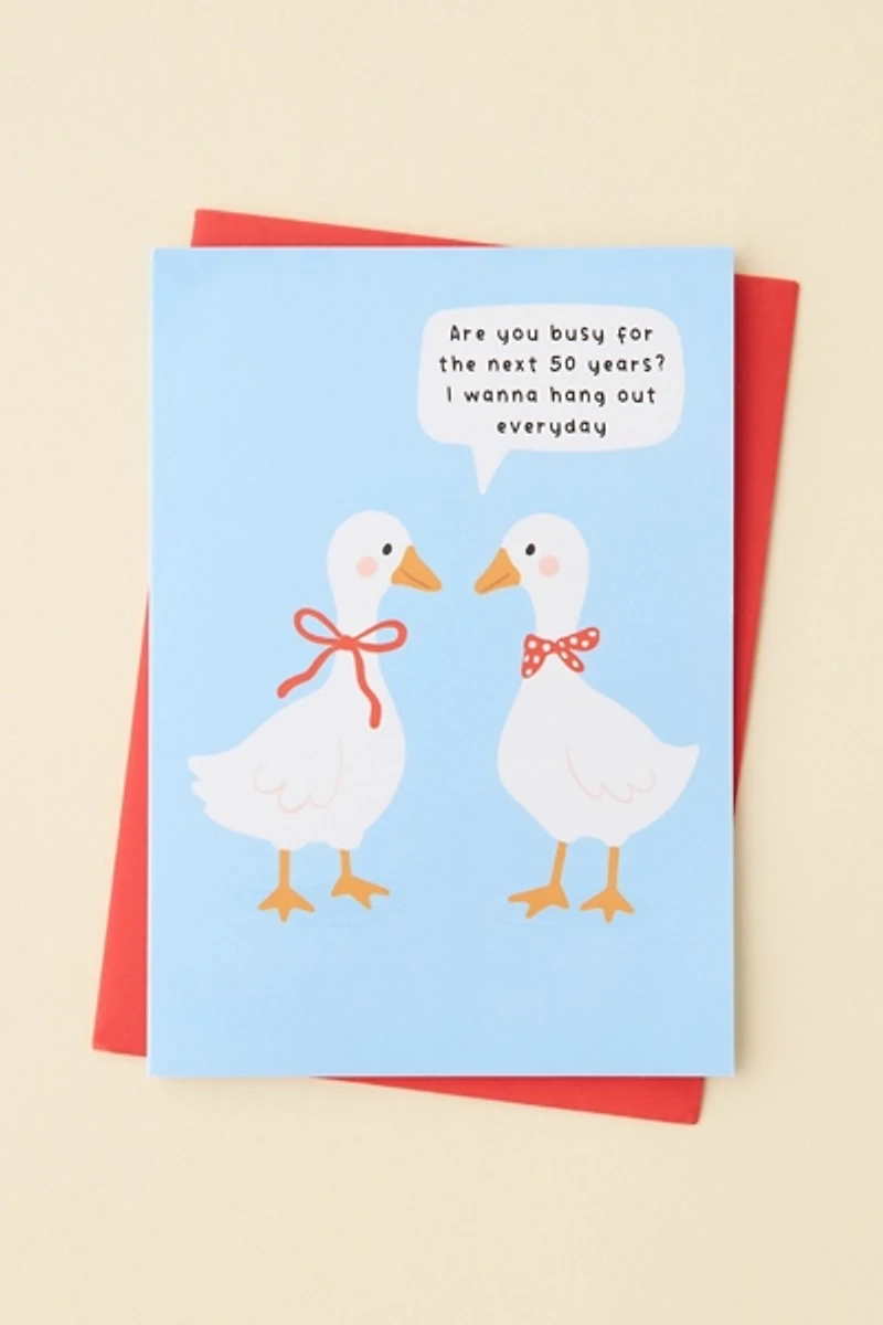 Busy Bird Greeting Card
