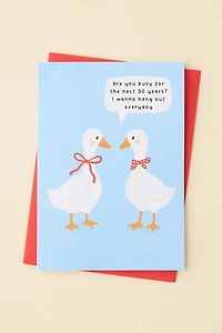 Busy Bird Greeting Card