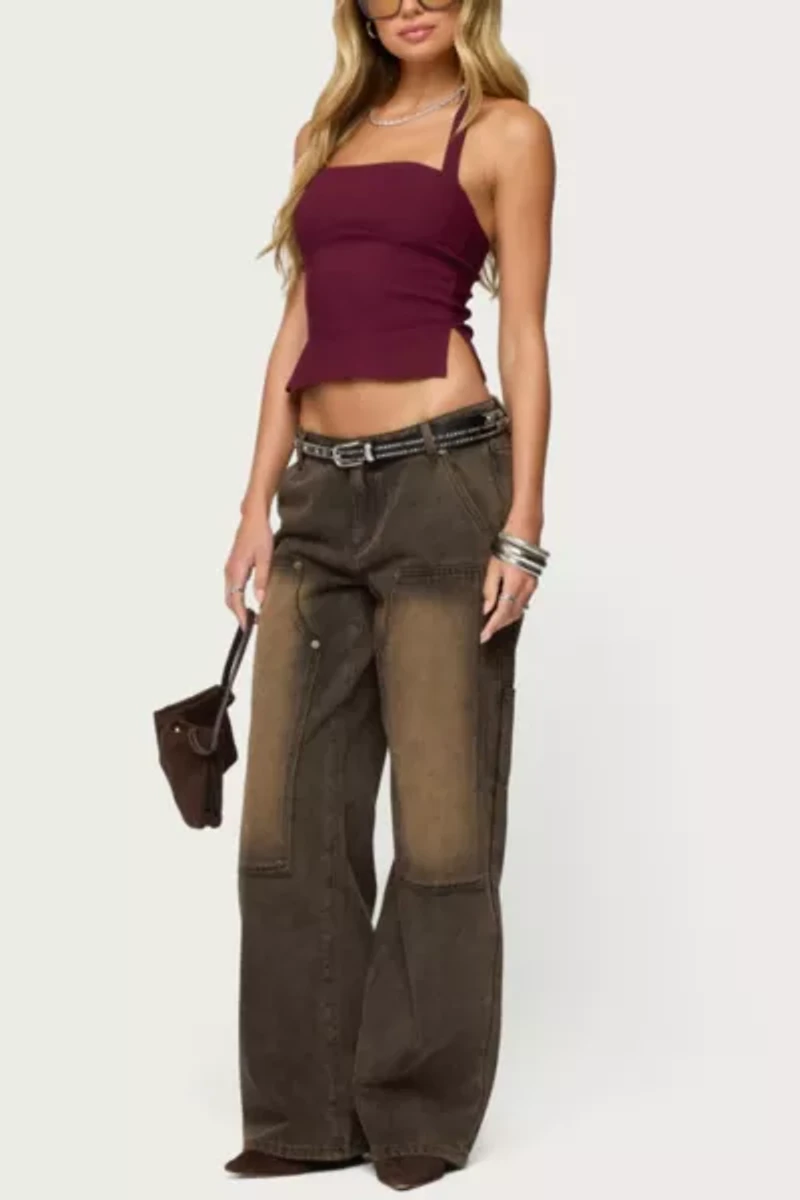 Edikted Ayla Low Rise Carpenter Jeans