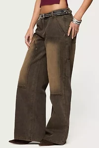 Edikted Ayla Low Rise Carpenter Jeans