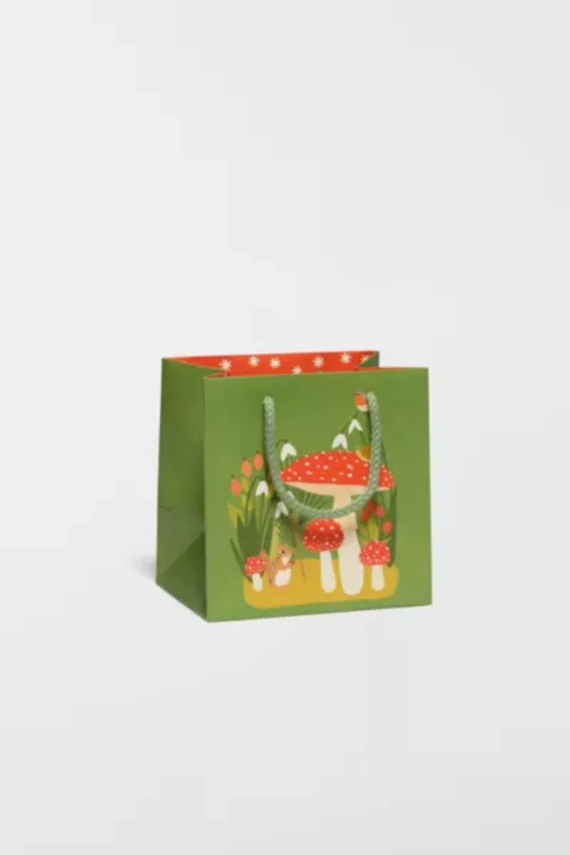 Red Cap Forest Critters Gift Bag