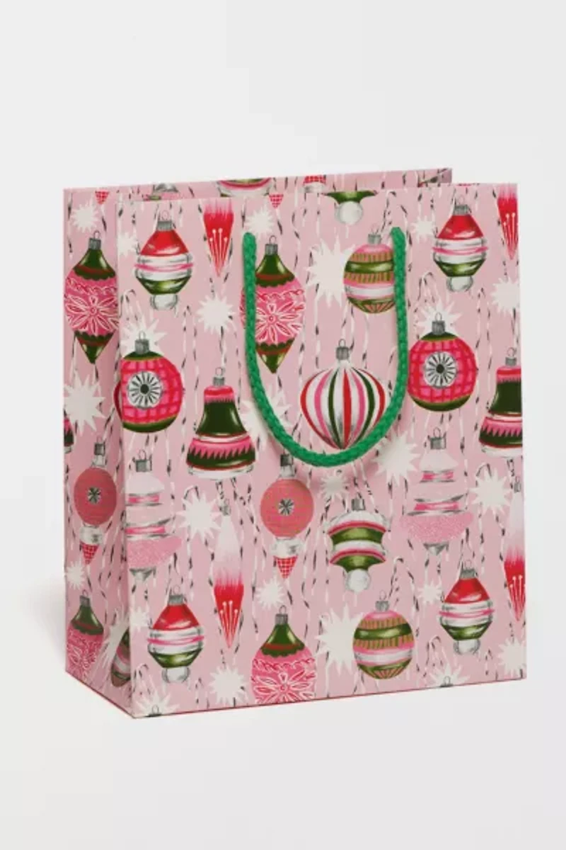 Red Cap Retro Ornaments Holiday Gift Bag