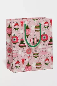 Red Cap Retro Ornaments Holiday Gift Bag