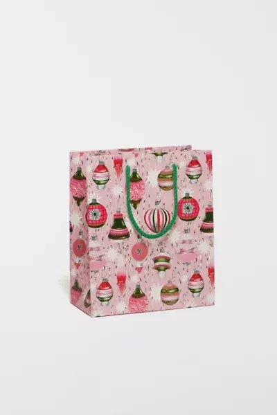 Red Cap Retro Ornaments Holiday Gift Bag