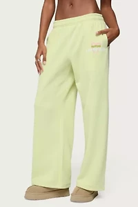 Edikted Matcha Lover Straight Leg Sweatpants