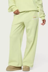 Edikted Matcha Lover Straight Leg Sweatpants