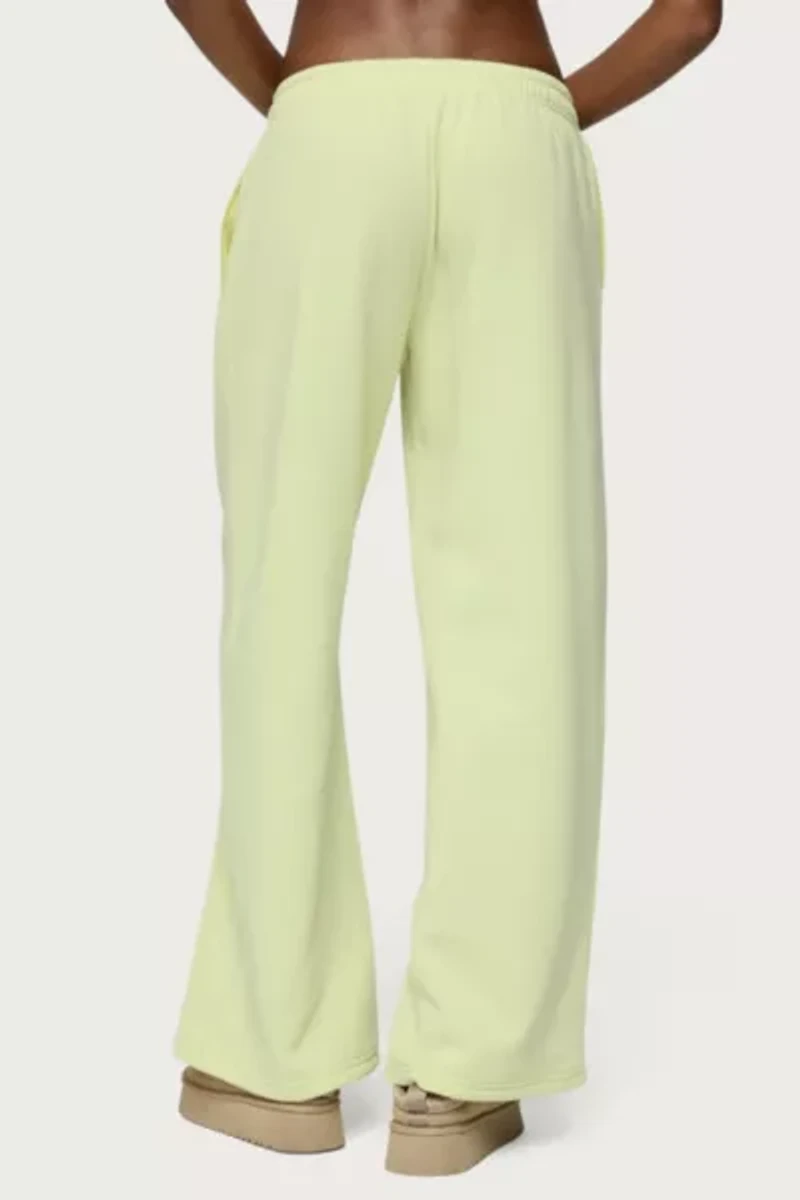 Edikted Matcha Lover Straight Leg Sweatpants