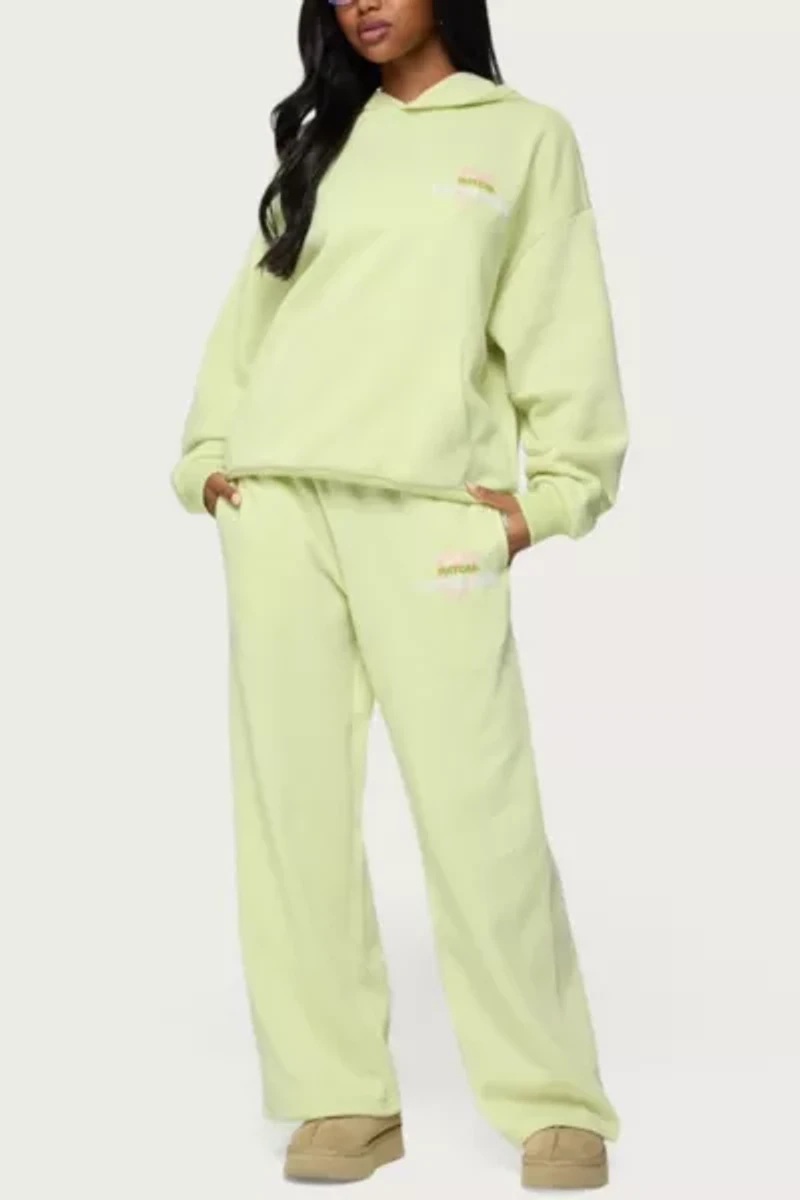 Edikted Matcha Lover Straight Leg Sweatpants