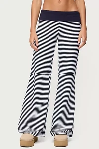 Edikted Meggy Striped Fold Over Pants