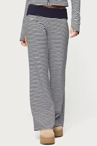 Edikted Meggy Striped Fold Over Pants