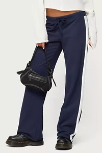 Edikted Baker Contrast Striped Sweatpants