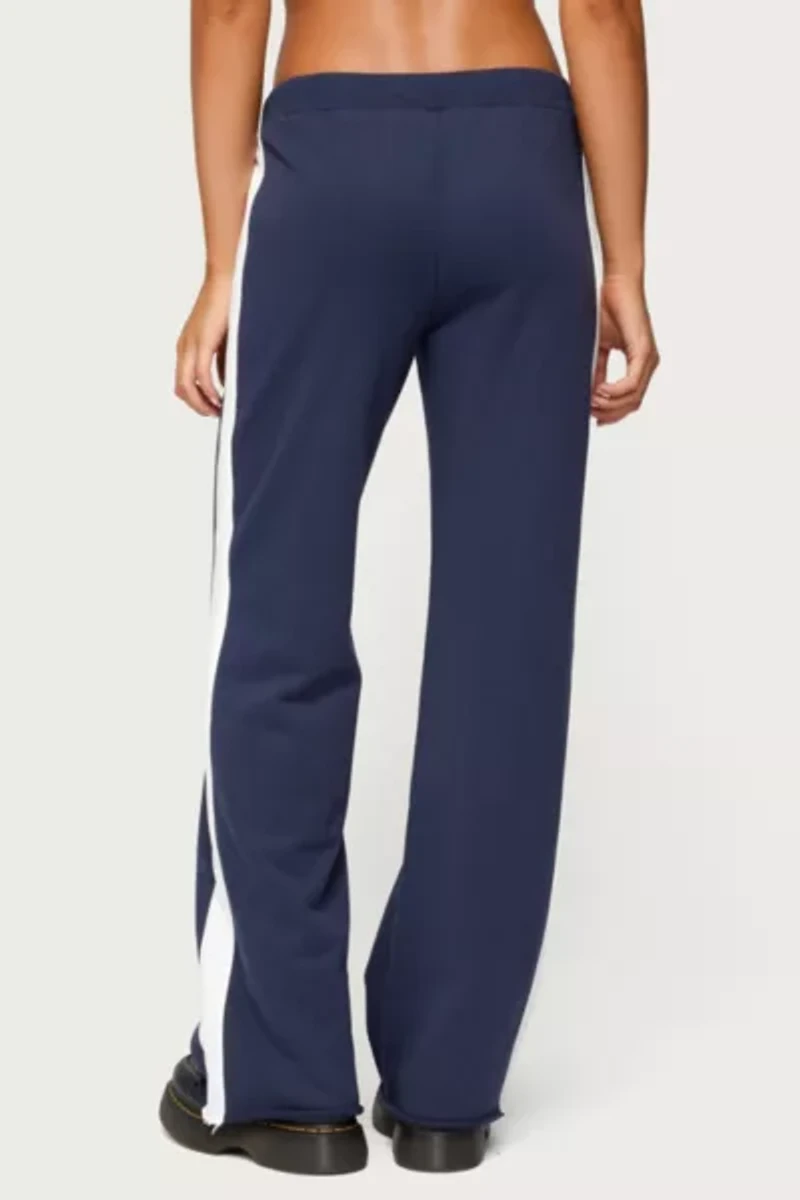Edikted Baker Contrast Striped Sweatpants