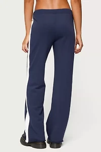 Edikted Baker Contrast Striped Sweatpants