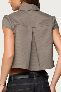 Edikted Haislee Plaid Tailored Shirt