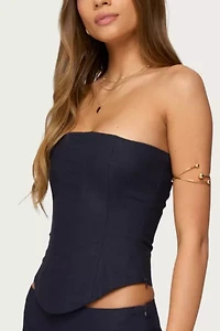 Edikted Rebel Linen Look Corset